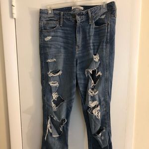 Distressed jeans